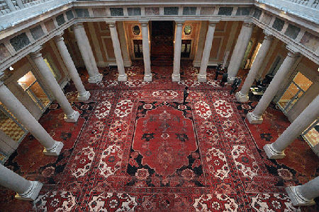 Installation view of Rudolf Stingel’s exhibition at Palazzo Grassi, 5 April – 31 December 2013. Photo: Barbara Zanon/Getty Images.