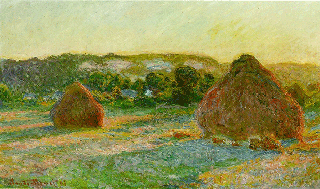 Claude Monet, Wheatstacks (End of Summer), 1890–91, Art Institute of Chicago