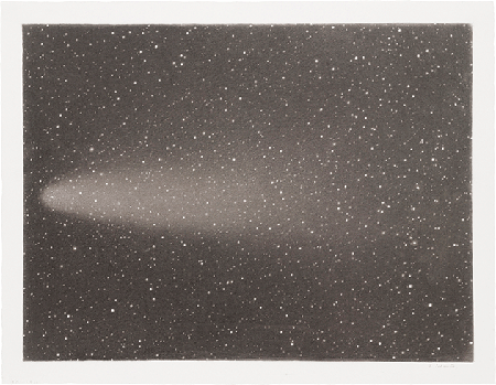 Vija Clemins, Untitled #13 (Comet), 1996, charcoal on paper, Museum of Modern Art, New York. © 2020 Vija Celmins, courtesy of Matthew Marks Gallery. Image: Image: 2020, The Museum of Modern Art, New York/Scala, Florence.