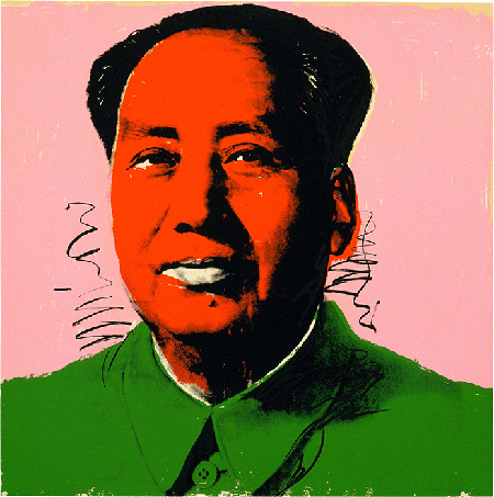 Andy Warhol, Mao Tse-Tung, 1972, screenprint, Museum of Modern Art, New York. © 2020 The Andy Warhol Foundation for the Visual Arts, Inc. / Licensed by DACS, London. Image:  2020, The Museum of Modern Art, New York/Scala, Florence.