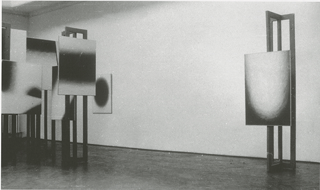Wojciech Fangor, Stanisław Zamecznik, Study of Space, Nowa Kultura Salon, Warsaw, 1958. Image: Courtesy of Magdalena Fangor and reproduced with the permission of The Fangor Estate.