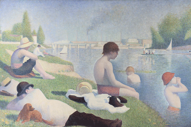 Georges Seurat, Bathers at Asnières, 1884. National Gallery, London, Image credit © National Gallery, London / Art Resource, NY 