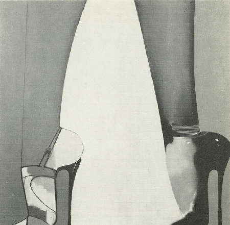 The present work photographed in an unfinished state, illustrated in the catalogue published on the occasion of the Allen Jones 27 June – 15 July 1967 at Arthur Tooth & Sons Ltd, London.