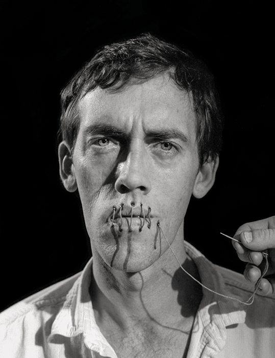 David Wojnarowicz image for the Rosa von Praunheim film Silence=Death, 1989. Photographed by Andreas Sterzing. Courtesy © Andreas Sterzing.