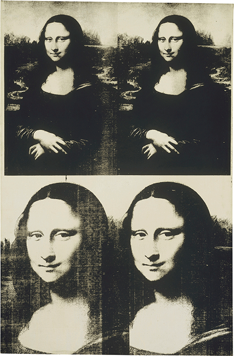 Andy Warhol, Mona Lisa, 1963, acrylic and silkscreen on canvas, Metroplitain Museum of Art, New York.