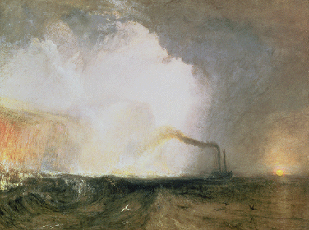 .M.W. Turner, Staffa, Fingal's Cave, 1832, oil on canvas, Yale Center for British Art, Connecticut. Image: Bridgeman Images.
