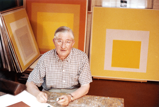Portrait of the artist.