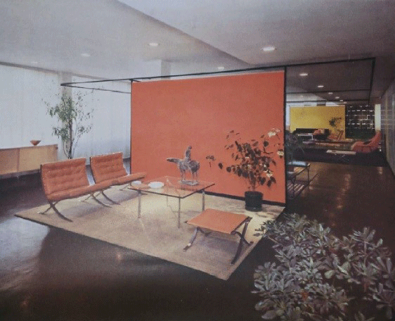The present work, Piccolo Cavaliere, in the Knoll Showroom in 1951.