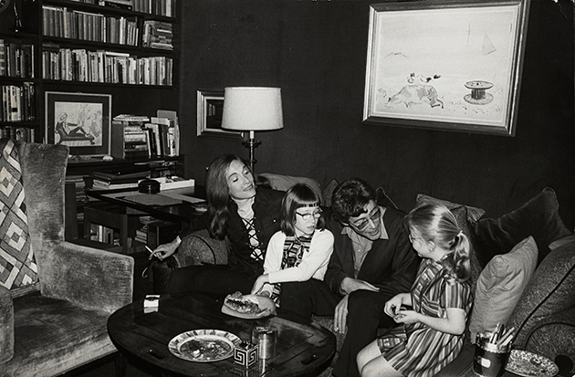 Peter O’Toole with his family seated in front of Gulls in Fog, being offered concurrently in Philips 20th Century and Contemporary Day Sale. Peter O’Toole Papers, Harry Ransom Centre, The University of Texas at Austin.