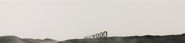 Ed Ruscha, Hollywood, Tate, London Photo: Tate © Edward Ruscha