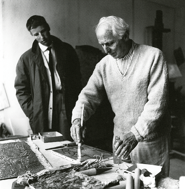 Max Ernst and Peter Schamoni. Photographed by Viktor Schamoni. Courtesy of the Estate of Peter Schamoni