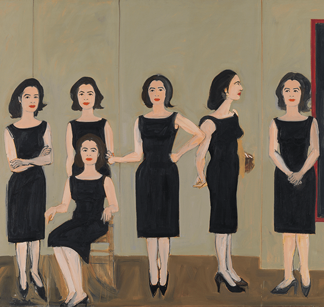 alex katz grey dress Gray Dress (Laura), 1992 by Alex Katz