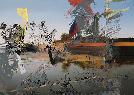 Poster Gerhard Richter 'Images Abstraites' 2004 - Format 27,5 X 35,25 Cm - Lithographie Offset Neuf Sous Tube