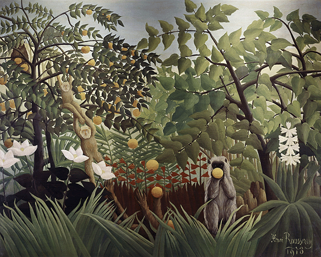Henri Rousseau, Exotic Landscape, 1910, Norton Simon Museum, Pasadena. Image: Bridgeman Images