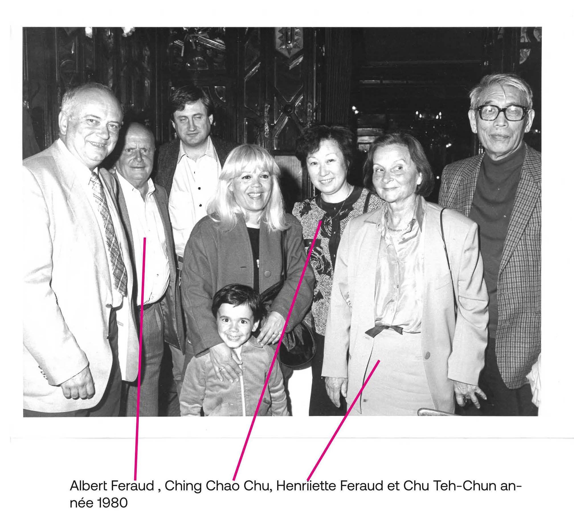 The families of Albert Féraud and Chu Teh-Chun in Paris in 1980