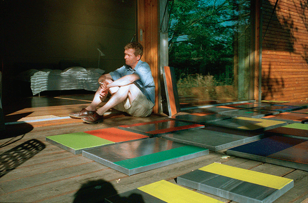 Günther Förg in Mikael Andersen's Studio House, Vejby Strand. Courtesy Mikael Andersen Gallery.